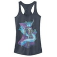 thumbnail image 1 of Junior's Marvel Spider-Man: Far From Home Mysterio Swirl  Racerback Tank Top Indigo X Small, 1 of 3