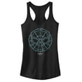 thumbnail image 1 of Junior's Marvel Spider-Man: Far From Home Pixel Mask  Racerback Tank Top Black X Small, 1 of 4