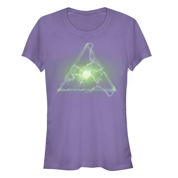 Junior's Marvel Spider-Man: Far From Home Powerful Eye Graphic Tee Purple Large