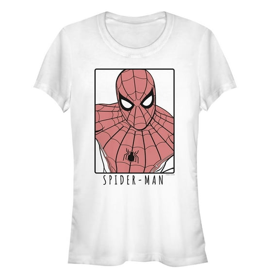 Junior's Marvel Spider-Man: Far From Home Sleek Frame Graphic Tee White 2X Large