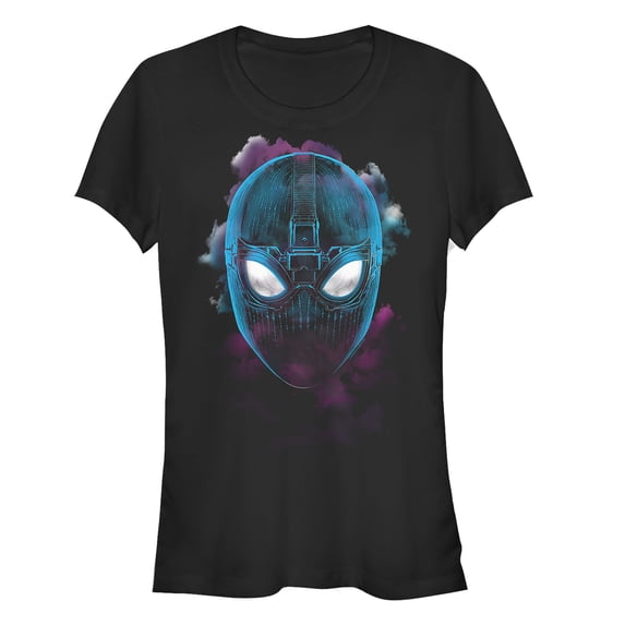 Junior's Marvel Spider-Man: Far From Home Smokey Mask Graphic Tee Black Large