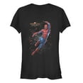 thumbnail image 1 of Junior's Marvel Spider-Man: Far From Home Web Shatter  Graphic Tee Black Medium, 1 of 2