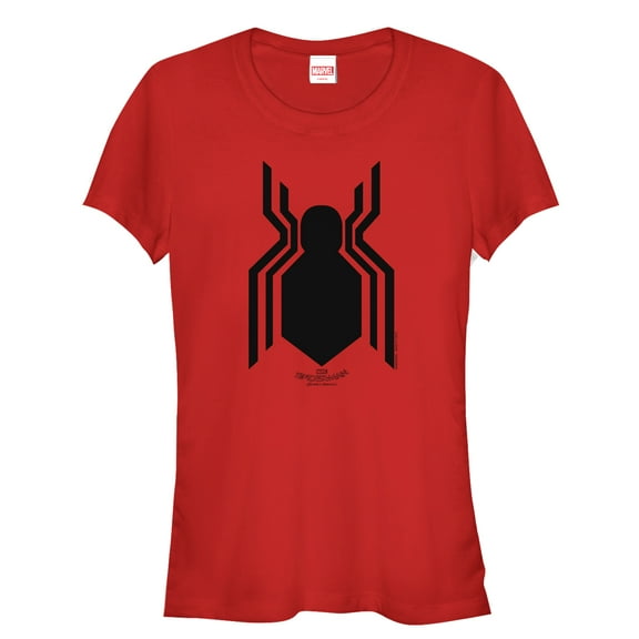 Junior's Marvel Spider-Man: Homecoming Classic Logo  Graphic Tee Red Medium