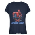 thumbnail image 1 of Junior's Marvel Spider-Man: Homecoming Friendly Neighbor  Graphic Tee Navy Blue Small, 1 of 2