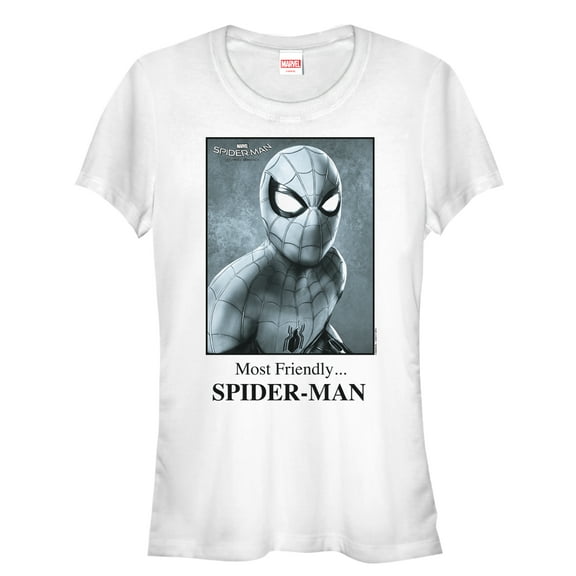 Junior's Marvel Spider-Man: Homecoming Photo  Graphic Tee White 2X Large