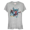 thumbnail image 1 of Junior's Marvel Spider-Man: Homecoming Teamwork  Graphic Tee Athletic Heather Small, 1 of 2