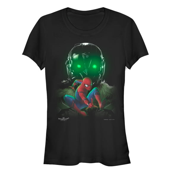 Junior's Marvel Spider-Man: Homecoming Vulture Eyes Graphic Tee Black Medium