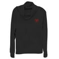 thumbnail image 1 of Junior's Marvel Spider-Man Icon Badge  Cowl Neck Sweatshirt Black X Large, 1 of 3