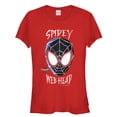 thumbnail image 1 of Junior's Marvel Spider-Man: Into the Spider-Verse Web Head  Graphic Tee Red Medium, 1 of 2