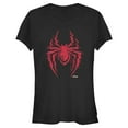 thumbnail image 1 of Junior's Marvel Spider-Man: Miles Morales Glitch Logo  Graphic Tee Black Medium, 1 of 2