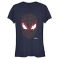 thumbnail image 1 of Junior's Marvel Spider-Man: Miles Morales Glitch Mask  Graphic Tee Navy Blue Small, 1 of 2