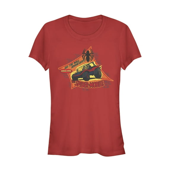 Junior's Marvel Spider-Man Mobile Adventure  Graphic Tee Red Large