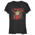 thumbnail image 1 of Junior's Marvel Spider-Man: No Way Home Ripped Iron Suit  Graphic Tee Black Medium, 1 of 3