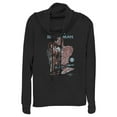 thumbnail image 1 of Junior's Marvel Spider-Man: No Way Home Unmasked  Cowl Neck Sweatshirt Black Medium, 1 of 4