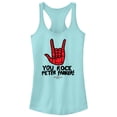 thumbnail image 1 of Junior's Marvel Spider-Man: No Way Home You Rock Peter Parker Racerback Tank Top Cancun Medium, 1 of 4