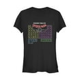 thumbnail image 1 of Junior's Marvel Spider-Man Periodic Table  Graphic Tee Black Small, 1 of 2
