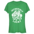 thumbnail image 1 of Junior's Marvel St. Patrick's Day Hulk Incredibly Lucky Clover Graphic Tee Kelly Green Large, 1 of 3