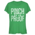 thumbnail image 1 of Junior's Marvel St. Patrick's Day Iron Man Pinch Proof  Graphic Tee Kelly Green Medium, 1 of 3