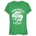 thumbnail image 1 of Junior's Marvel St. Patrick's Day Spider-Man Lucky Clover Graphic Tee Kelly Green Medium, 1 of 3