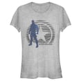 thumbnail image 1 of Junior's Marvel The Falcon and the Winter Soldier Abstract Bucky  Graphic Tee Athletic Heather X Large, 1 of 3