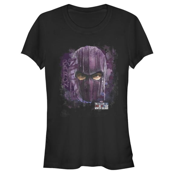 Junior's Marvel The Falcon and the Winter Soldier Baron Zemo Graffiti Graphic Tee Black X Large