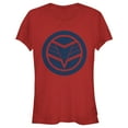 thumbnail image 1 of Junior's Marvel The Falcon and the Winter Soldier Blue Shield  Graphic Tee Red 2X Large, 1 of 3