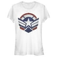 thumbnail image 1 of Junior's Marvel The Falcon and the Winter Soldier Captain America New Shield  Graphic Tee White Large, 1 of 3