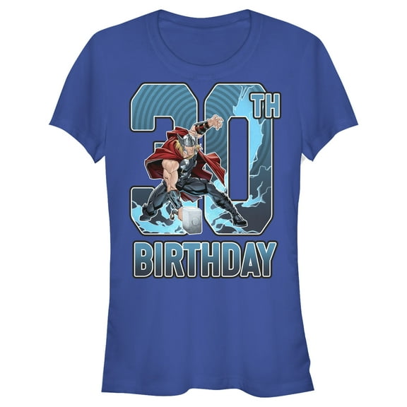 Junior's Marvel Thor Hammer 30th Birthday  Graphic T-Shirt