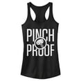 thumbnail image 1 of Junior's Marvel Thor Hammer Pinch Proof St. Patrick's Day  Racerback Tank Top Black X Small, 1 of 5