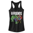 thumbnail image 1 of Junior's Marvel # Thor Hulk Racerback Tank Top Black Small, 1 of 4