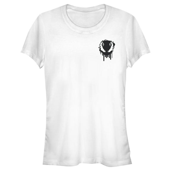 Junior's Marvel Venom Badge  Graphic Tee White X Large