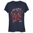 thumbnail image 1 of Junior's Marvel Venom: Let There be Carnage We are Venom Red Graphic Tee Navy Blue Large, 1 of 3