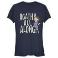 thumbnail image 1 of Junior's Marvel WandaVision Agatha All Along  Graphic Tee Navy Blue 2X Large, 1 of 3