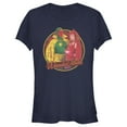 thumbnail image 1 of Junior's Marvel WandaVision Halloween Wanda and Vision  Graphic Tee Navy Blue Large, 1 of 3
