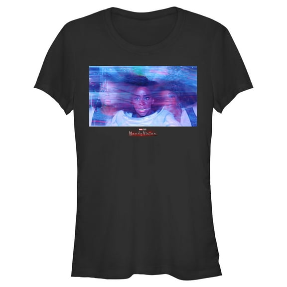 Junior's Marvel WandaVision Monica Rambeau Energy  Graphic Tee Black Medium