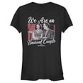 thumbnail image 1 of Junior's Marvel WandaVision We are an Unusual Couple  Graphic Tee Black Small, 1 of 3