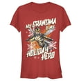 thumbnail image 1 of Junior's Marvel Wasp Grandma Holiday Hero  Graphic Tee Red Small, 1 of 2