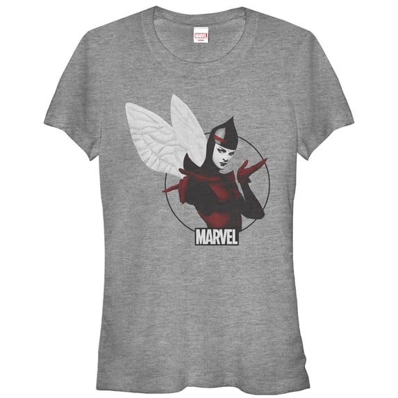 Junior's Marvel Wasp the Avenger Graphic Tee Athletic Heather Small