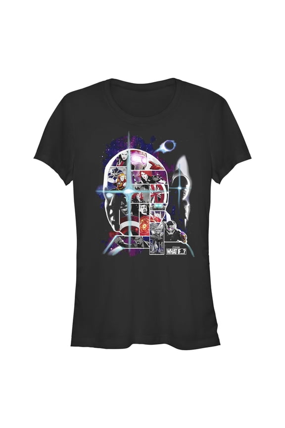 Junior's Marvel What if…? Watcher Panels  Graphic Tee Black Medium