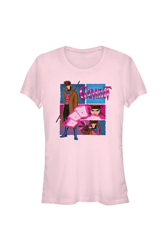 Junior's Marvel: X-Men '97 Gambit Poses Portrait Graphic T-Shirt