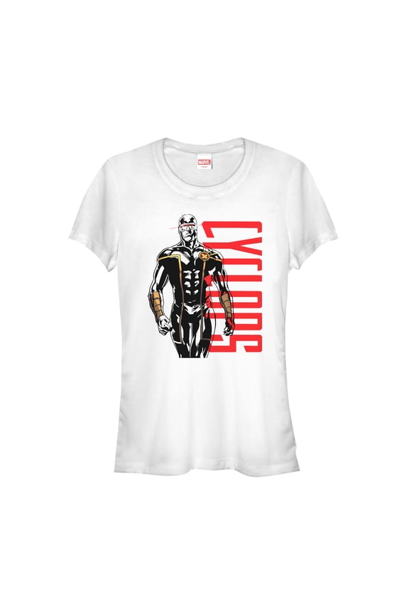 Junior's Marvel X-Men Cyclops Portrait  Graphic Tee White X Large