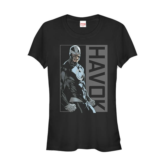 Junior's Marvel X-Men Havok Portrait Graphic Tee Black Medium