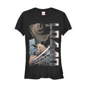 Junior's Marvel X-Men Logan Wolverine Hat Graphic Tee Black Small