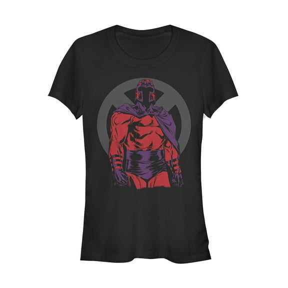 Junior's Marvel X-Men Magneto Logo Graphic Tee Black 2X Large
