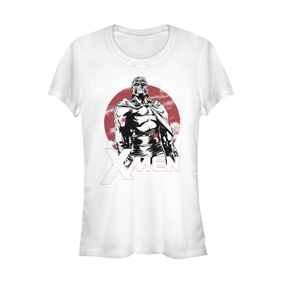 Junior's Marvel X-Men Magneto Sun Graphic Tee White Medium