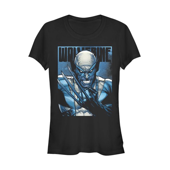 Junior's Marvel X-Men Wolverine Shadow  Graphic Tee Black Small