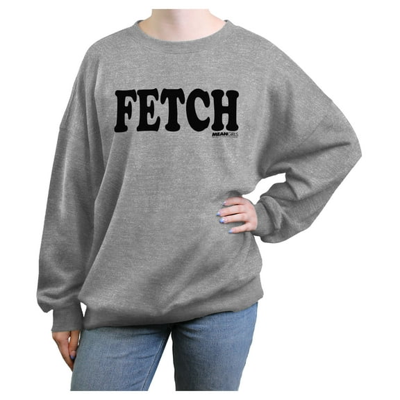 Junior's Mean Girls Fetch Sweatshirt Heather Gray Medium