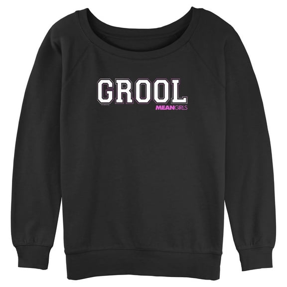 Junior's Mean Girls Grool Sweatshirt Black 2X Large
