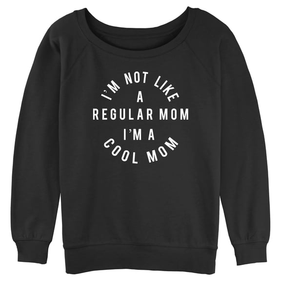 Junior's Mean Girls I'm Not a Regular Mom Sweatshirt Black Small
