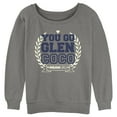 thumbnail image 1 of Junior's Mean Girls You Go Glen Coco Sweatshirt Gray Heather Small, 1 of 4